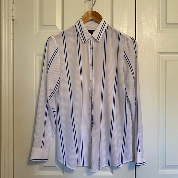 Rayon stripe blouse - Picture 1 of 4